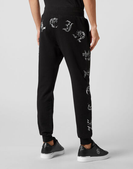 Satin Jogging Trousers Paisley Gothic Plein Satin Jogging Trousers Paisley Gothic Plein