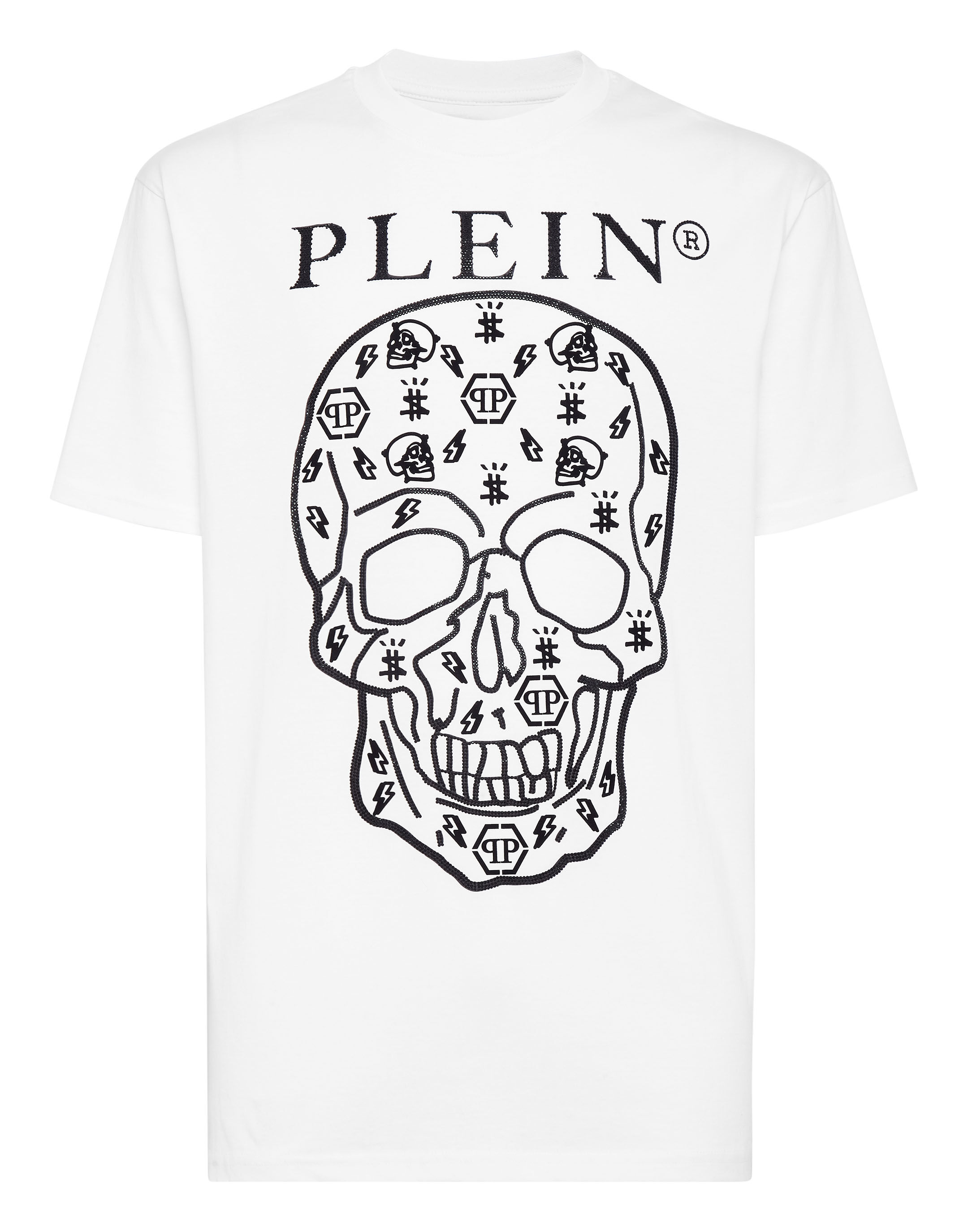 T shirt Round Neck SS with Crystals Philipp Plein Outlet