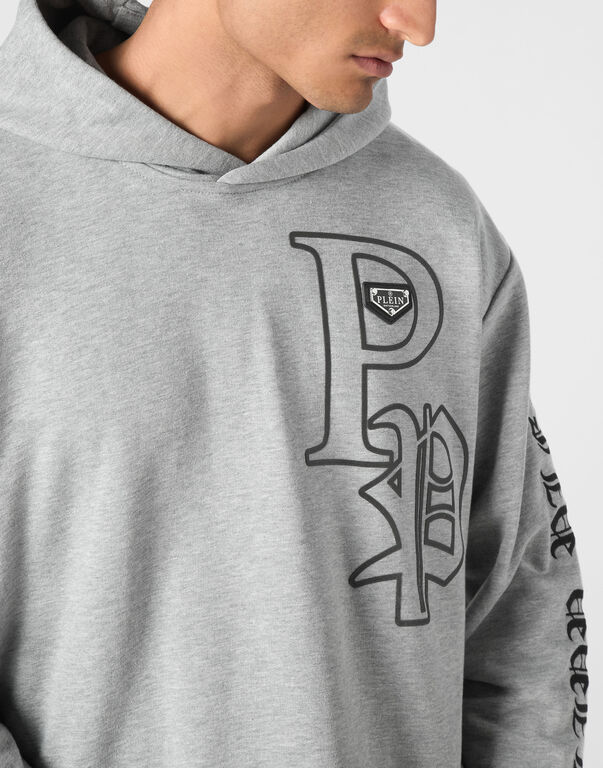 Hoodie Sweatshirt LS Gothic Plein