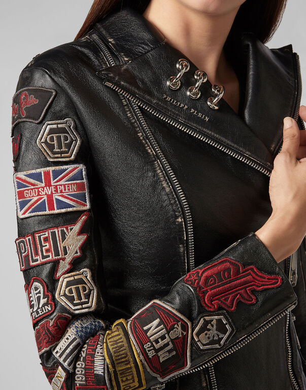 Biker Leather Vest With Patches,motorcycle vests