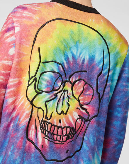 Cashmere Pullover Round Neck LS Tie dye