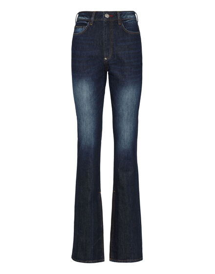 Denim Trousers Flare Fit Iconic Plein