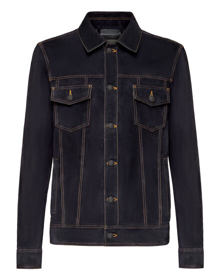 Suede Leather Jacket Iconic Plein