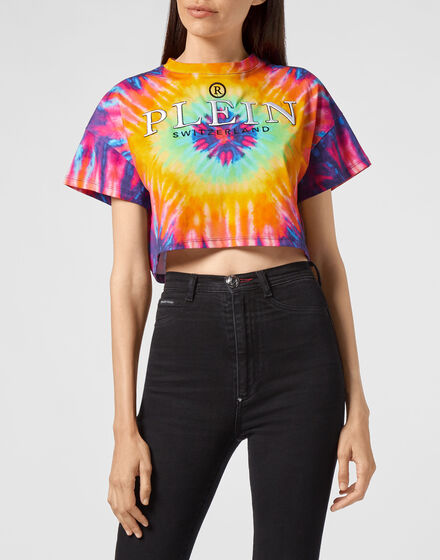 T-shirt Crop Round Neck SS Tie dye