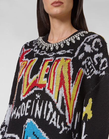Pullover Round Neck LS Graffiti