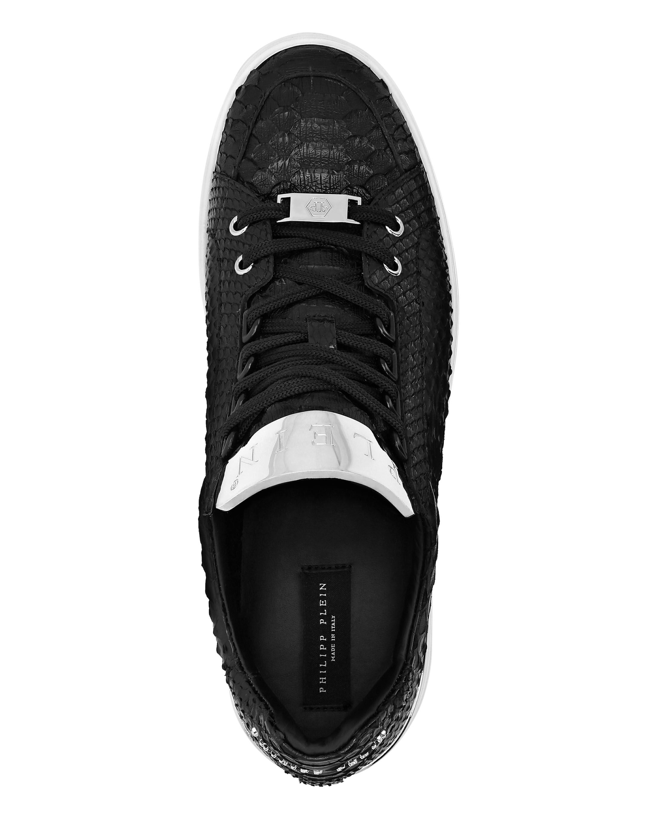 LO TOP SNEAKERS SILVER URFER PYTHON