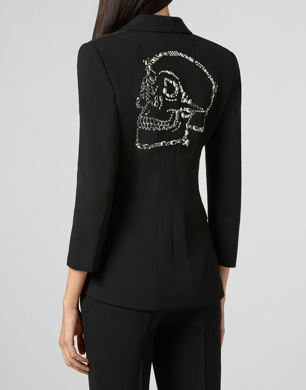 Sophia Full Color Blazer Skull strass