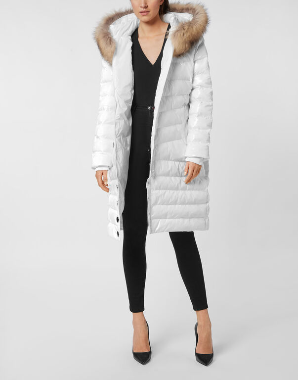 Nylon Long Down Jacket Nylon Long Down Jacket