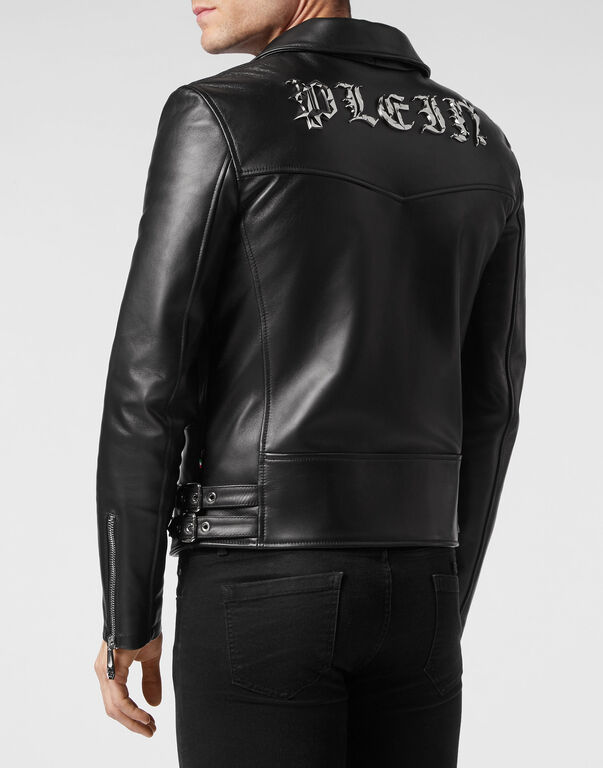 Leather Jacket Gothic Plein