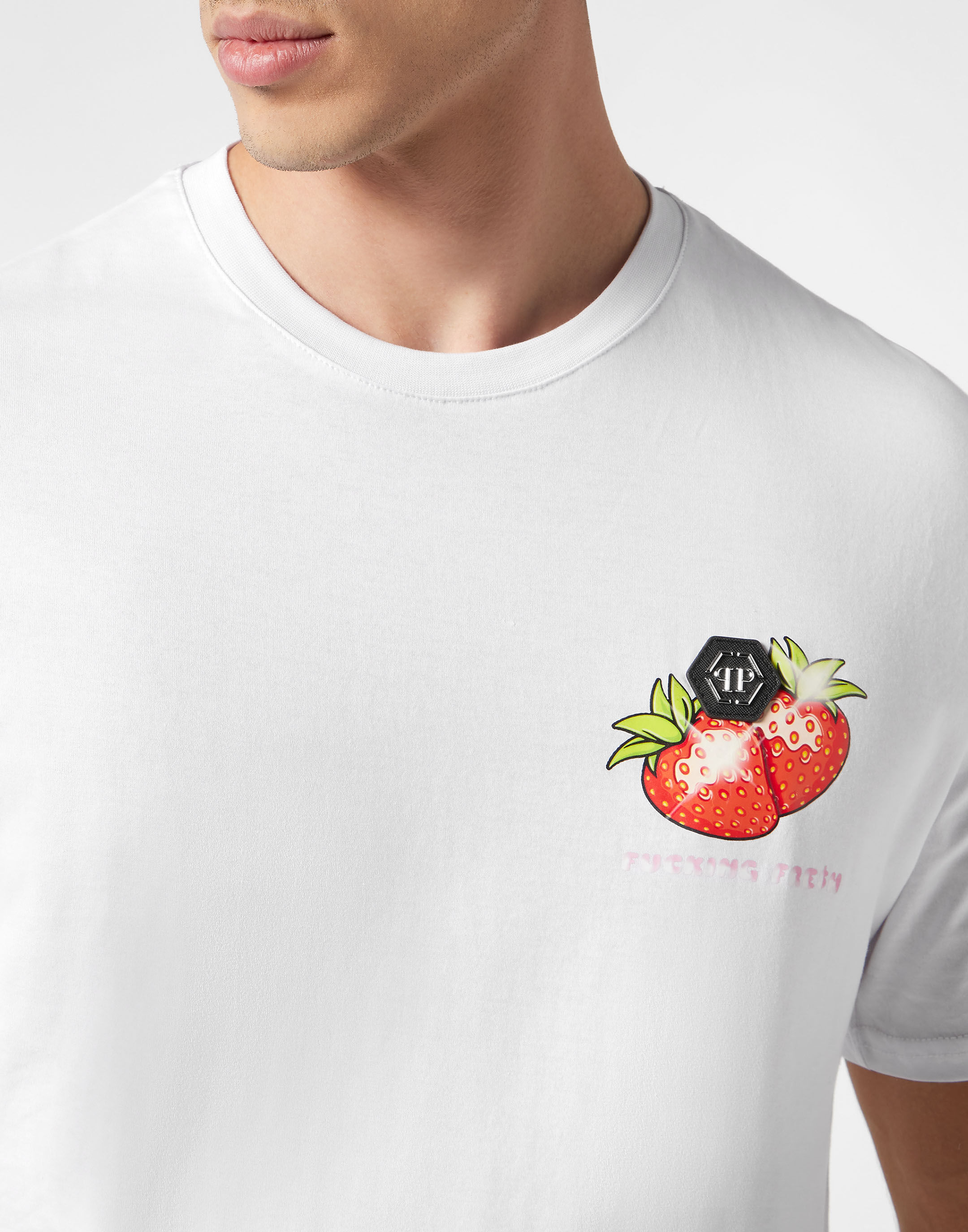 PHILIPP PLEIN ラウンドネックSSトゥッティフルッティTシャツ T-shirt Round neck SS Tutti Frutti | Philipp Plein Outlet
