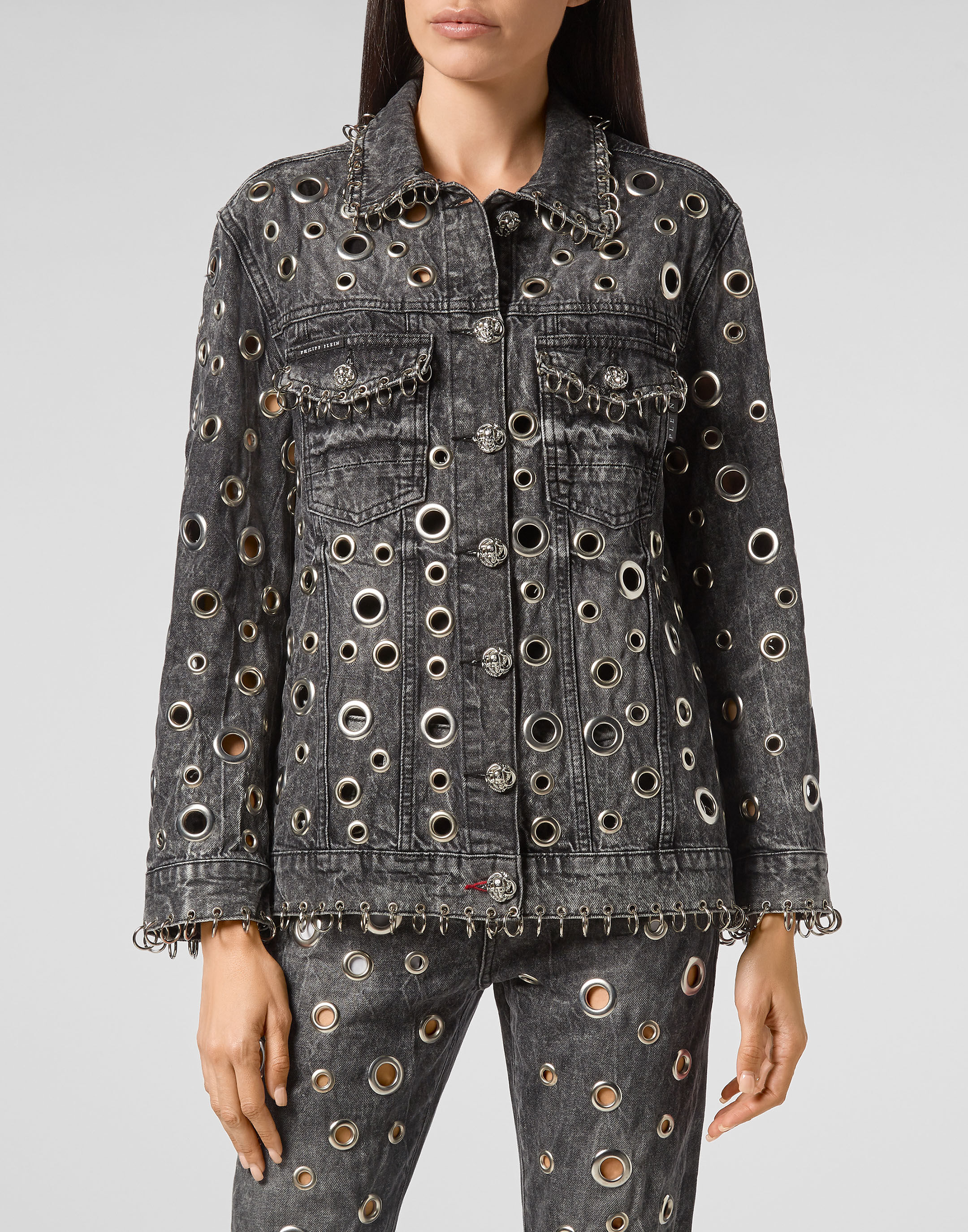 Jean on sale jacket metal