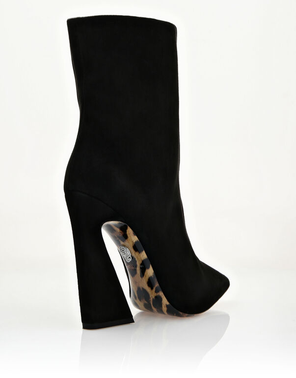 bootie high heels Leopard