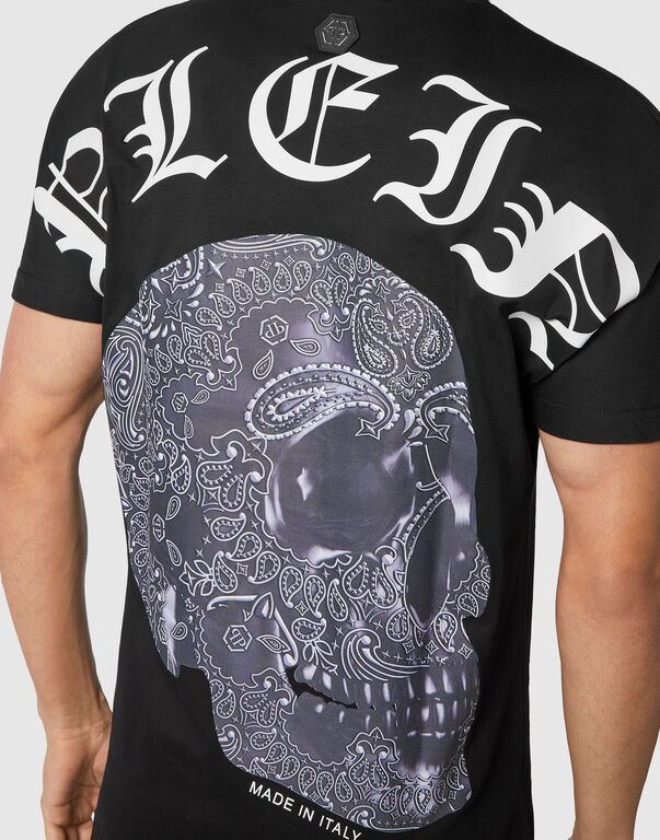 T-shirt Round Neck SS Paisley Skull