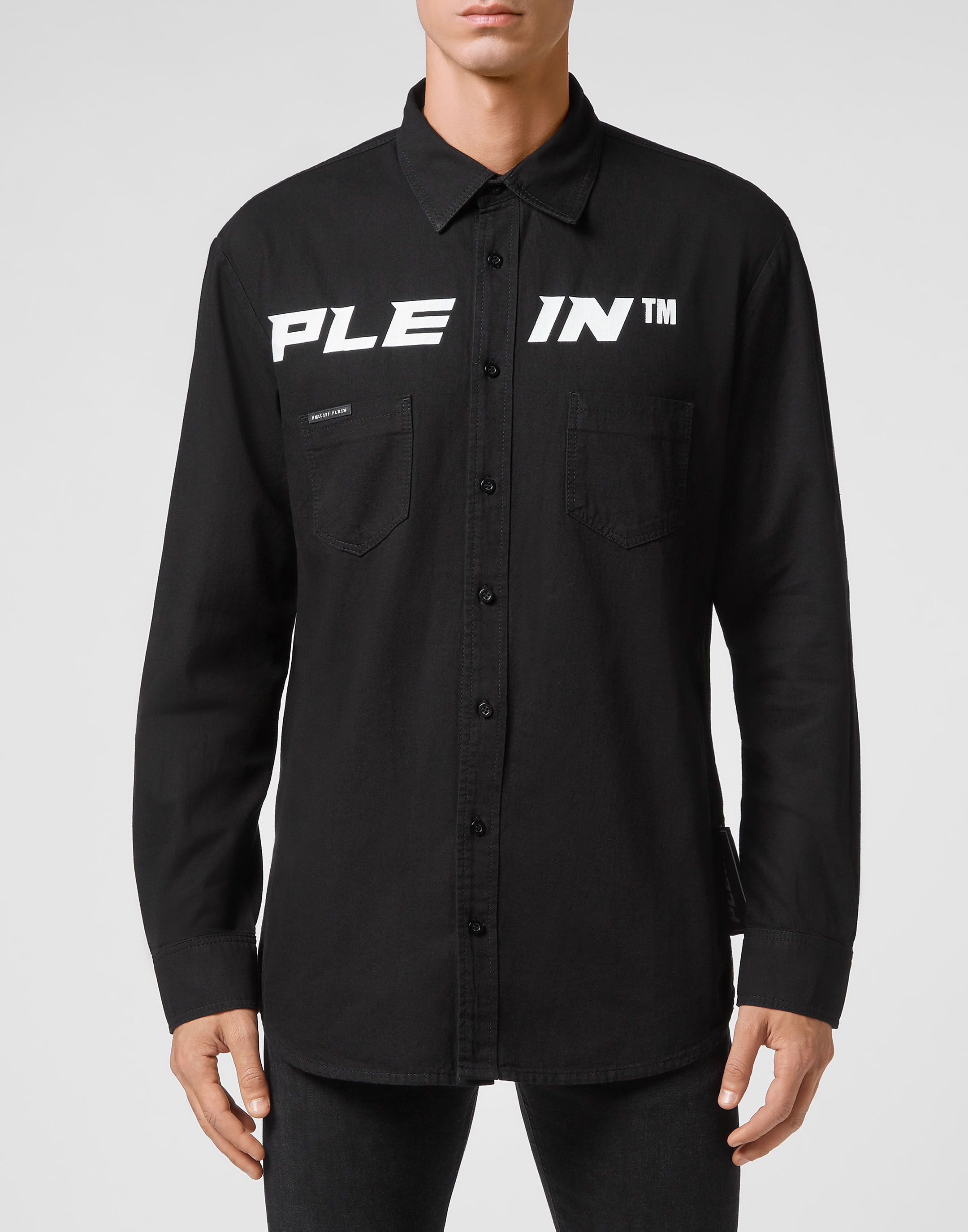 Denim Shirt Ls Philipp Plein Outlet