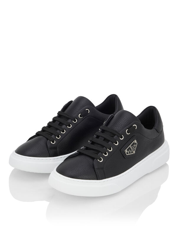 Leather Lo-Top Sneakers Iconic Plein