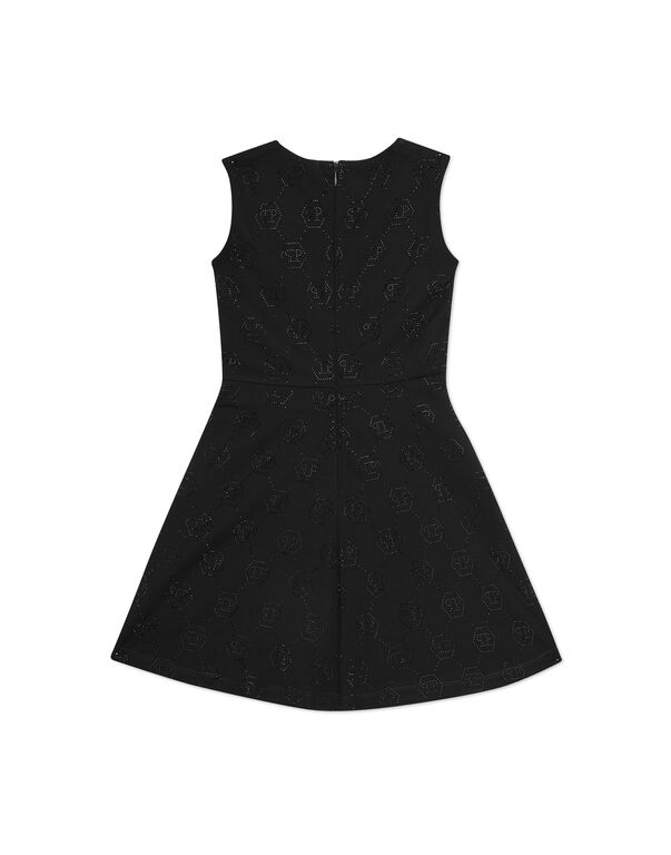 Duchesse Doll Midi Dress Strass Monogram