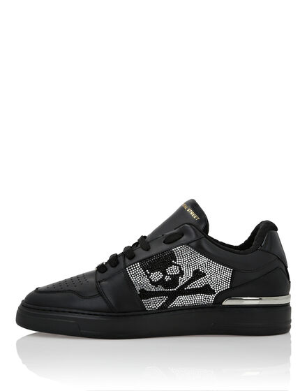 Lo-Top Crystal Leather Sneakers Skull&Bones