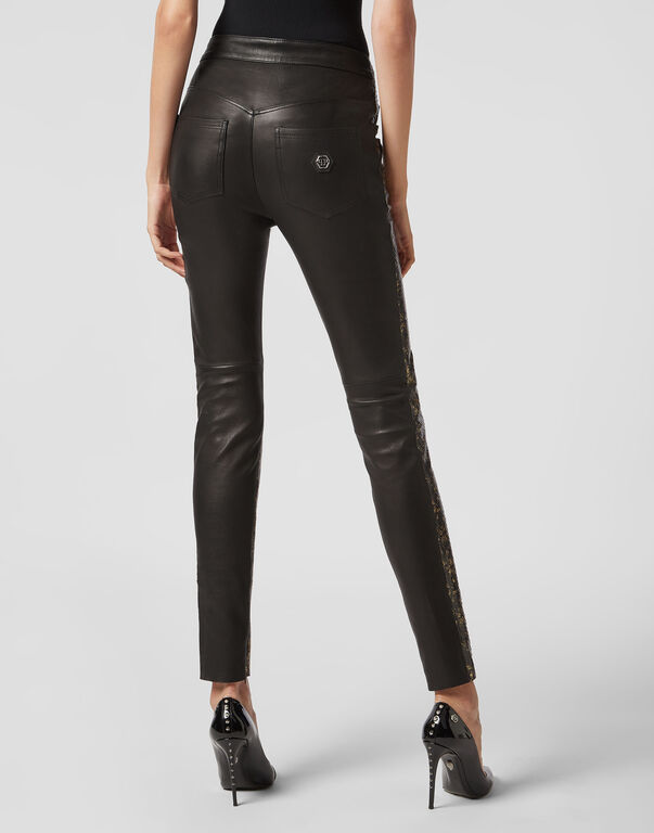 Leather Trousers Long Luxury