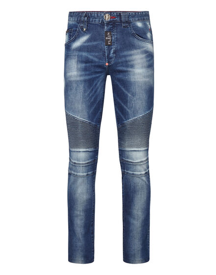 Denim Trousers Skinny Biker Fit Philipp Plein TM