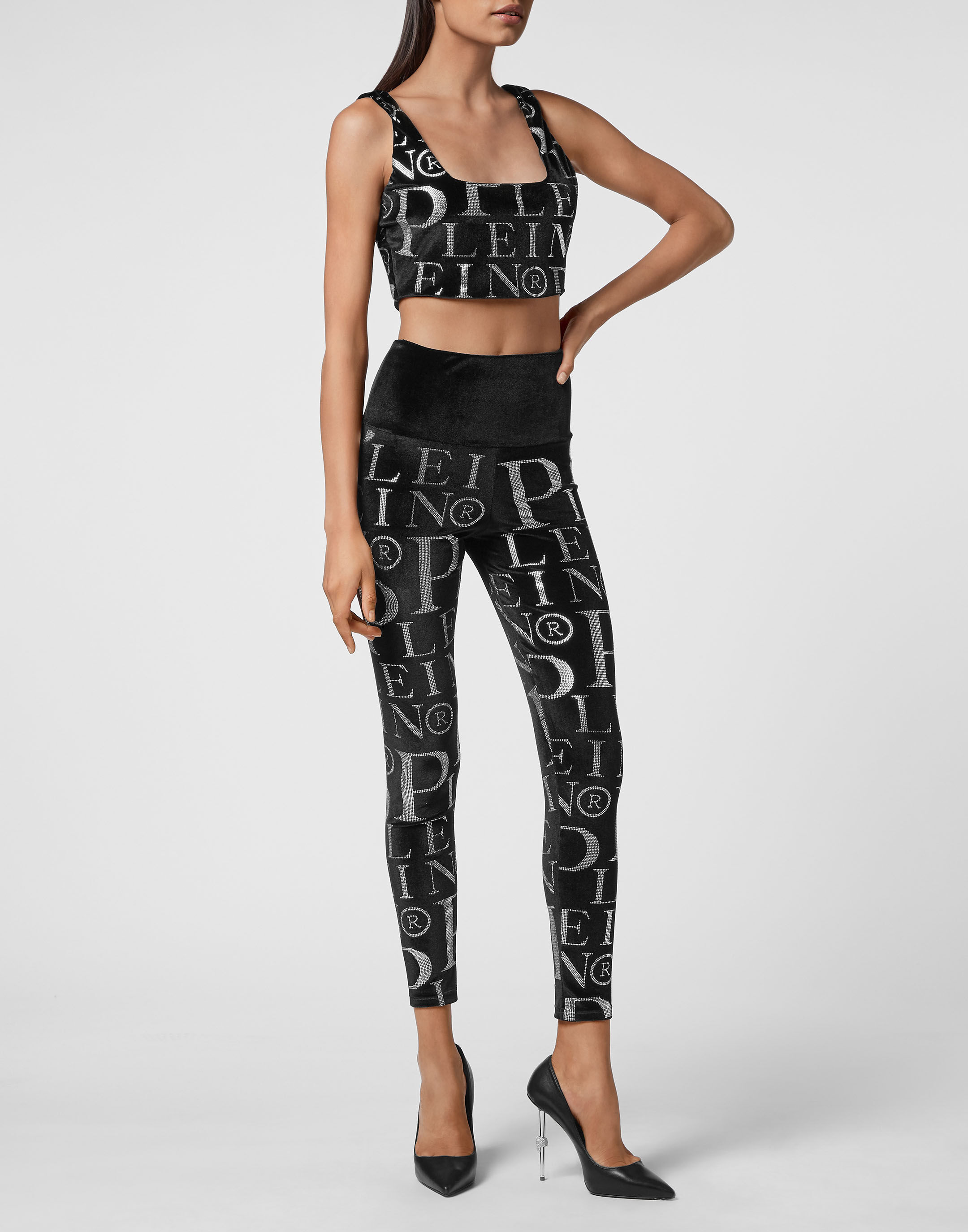 Calvin klein velvet best sale leggings