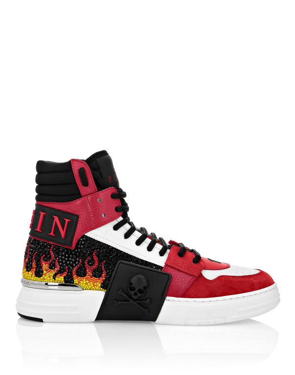 Hi-Top Sneakers Flame