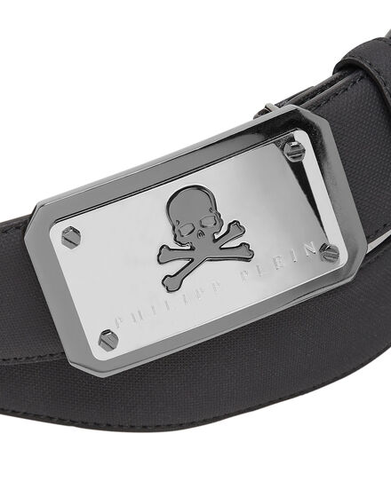 Leather Belt Skull and Plein