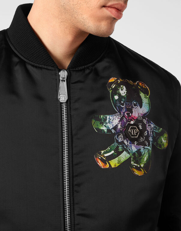 Satin Bomber Teddy Glass