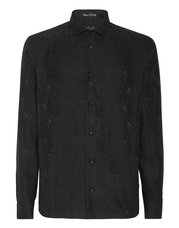 Jacquard Shirt Sugar Daddy Cut LS Skull