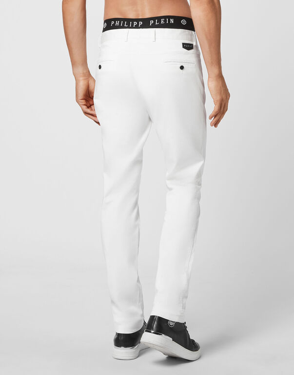 Cotton Long Trousers Chinos fit Iconic Plein
