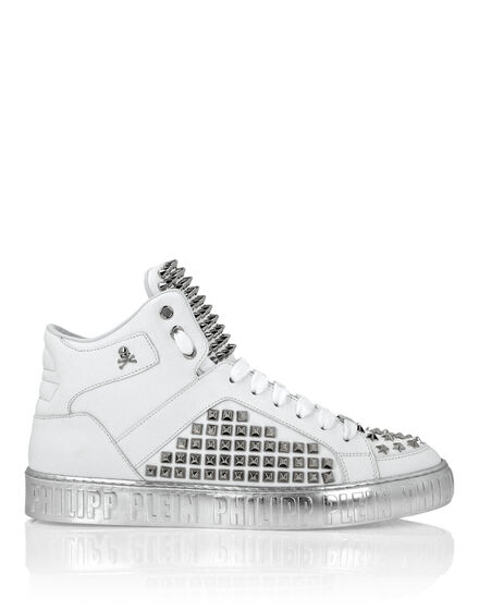 Nappa Leather Mid-Top Sneakers Studs Nappa Leather Mid-Top Sneakers Studs
