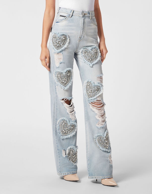 Denim Trousers Palace Fit Heart