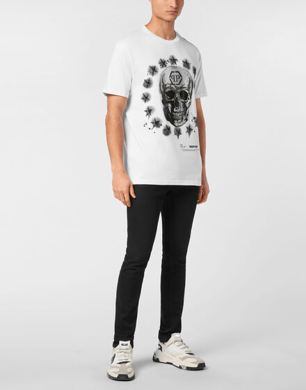 Round Neck T-Shirt Stars & Skull