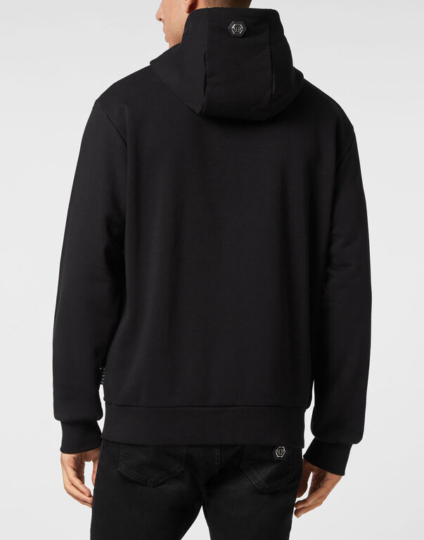 Hoodie Sweatshirt with Crystals