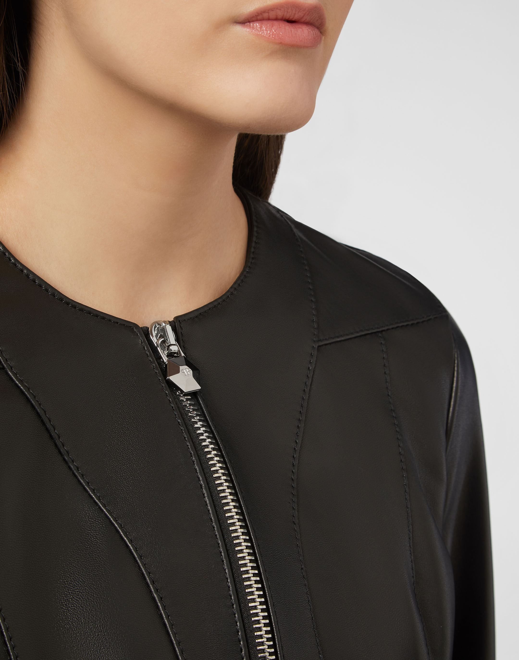 Leather online jacket wallis
