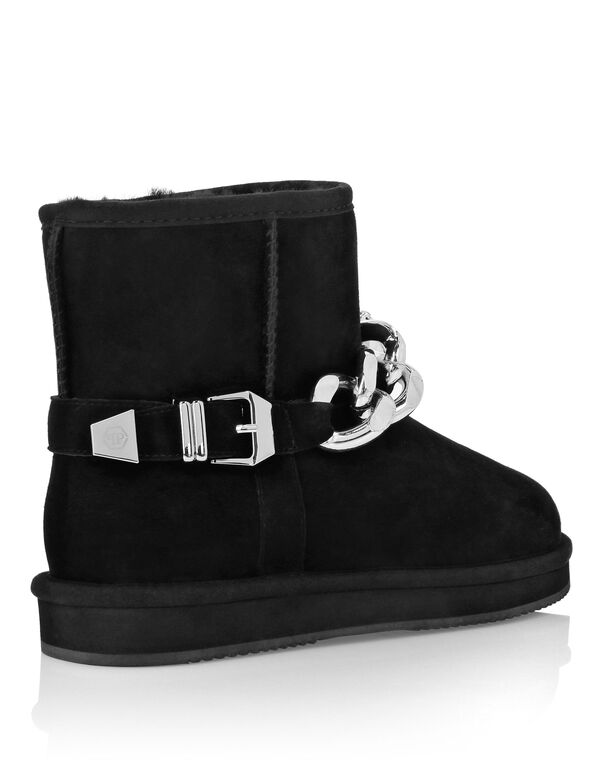 Boots Low Flat Chains