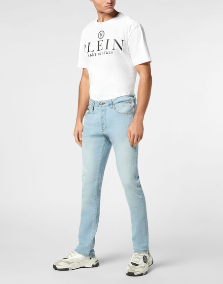 Denim Trousers Super Straight Cut Basic Denim Trousers Super Straight Cut Basic