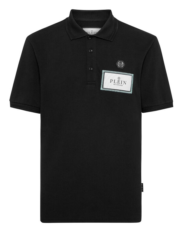 Polo shirt SS Label Contrast
