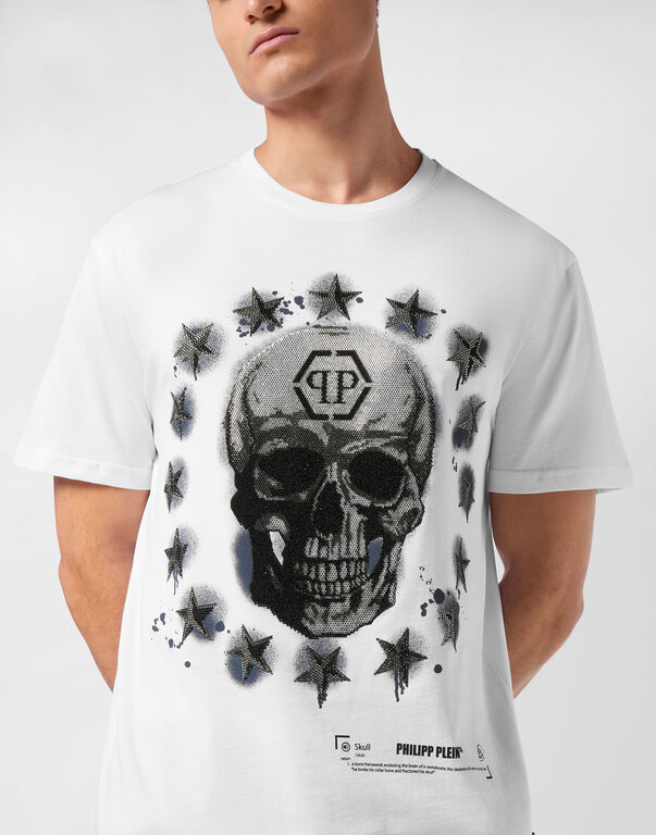 Round Neck T-Shirt Stars & Skull
