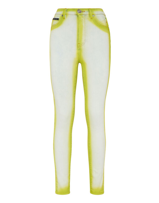 Super High Waist Jeggings Fluo