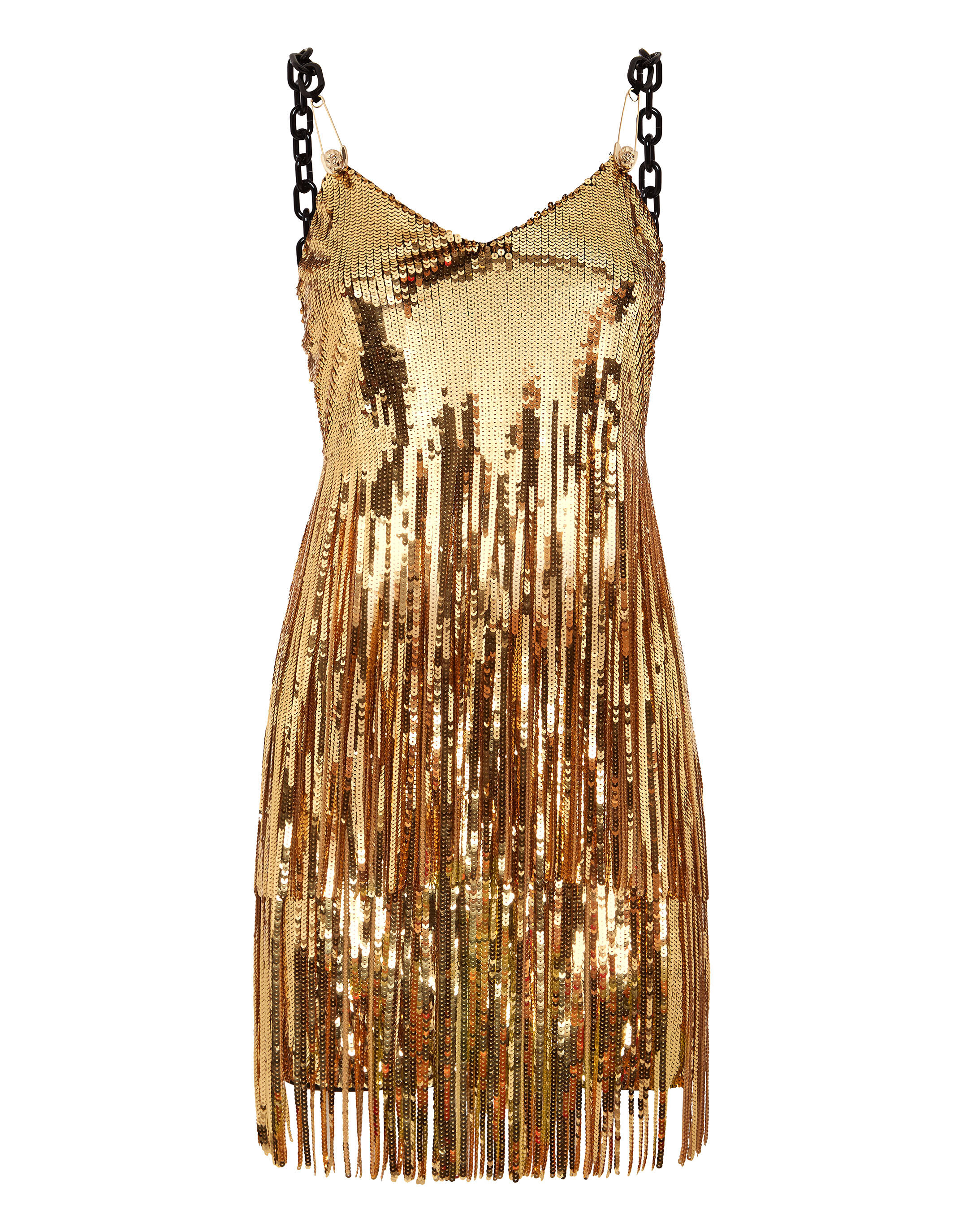 Gold dress short hot sale
