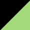 black/mint green