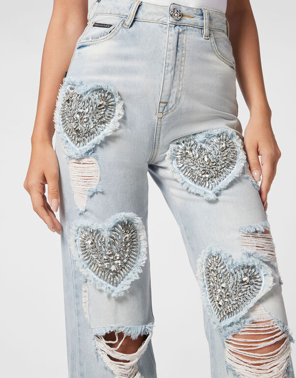 Denim Trousers Palace Fit Heart