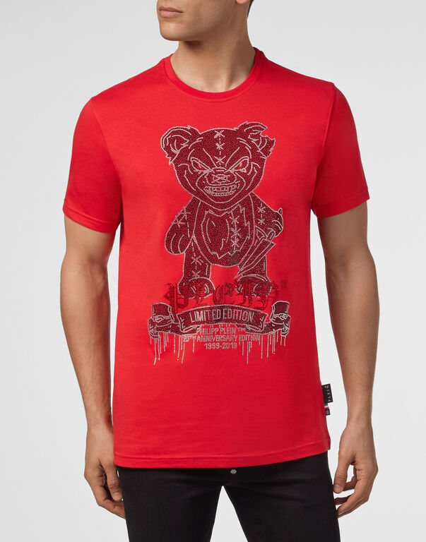 T-shirt Platinum Cut Round Neck Teddy Bear
