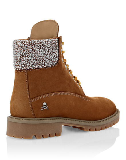 Nabuk Boots Low Flat Crystal The Hunter