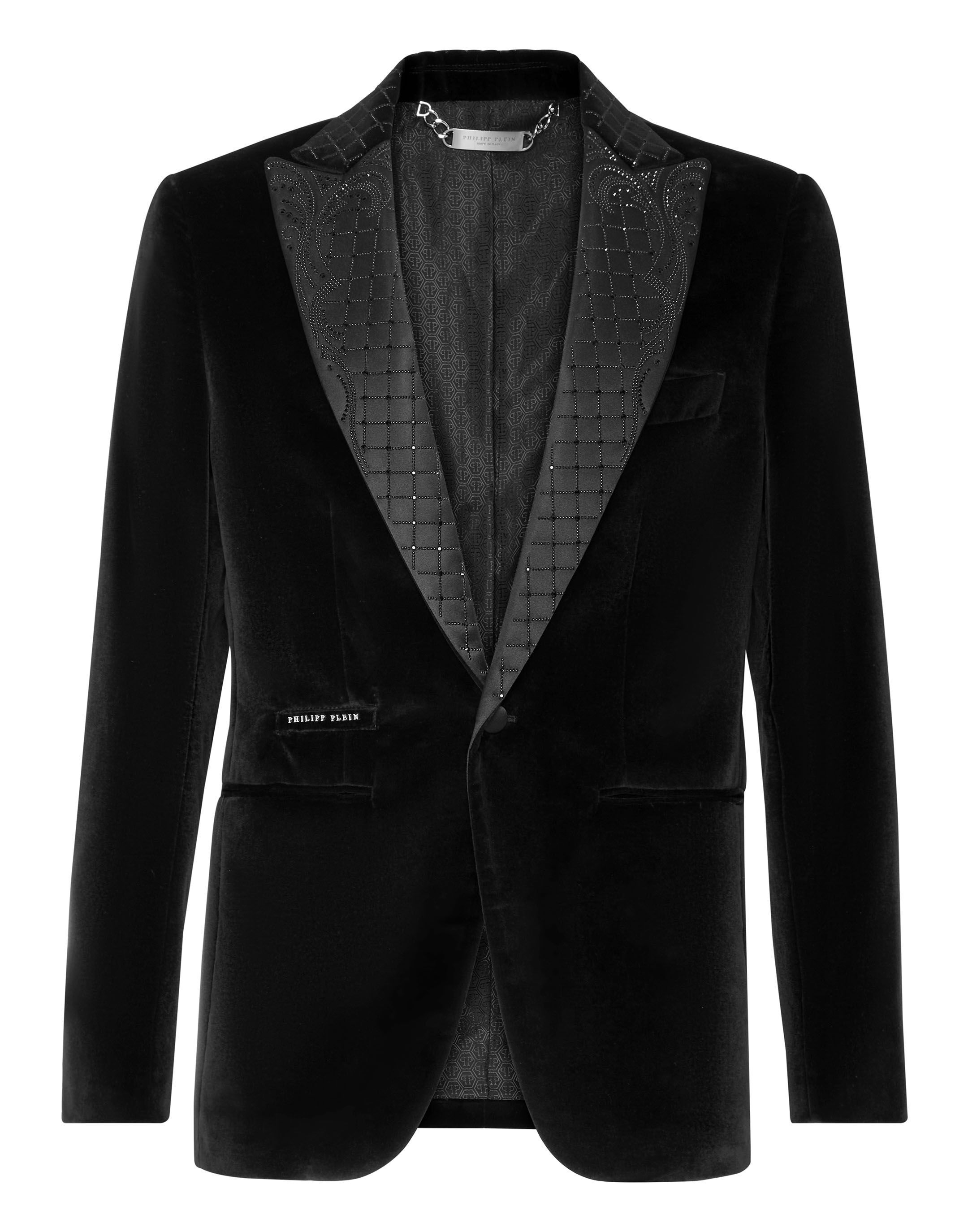 White velvet deals blazer
