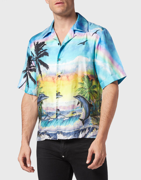 Silk Bowling Shirt SS Hawaii