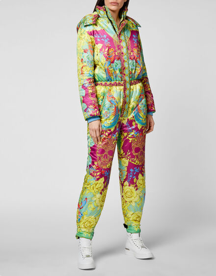 Nylon Ski jumpsuit print New Baroque
