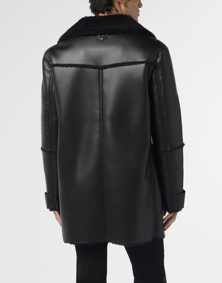 Long Eco Shearling Jacket