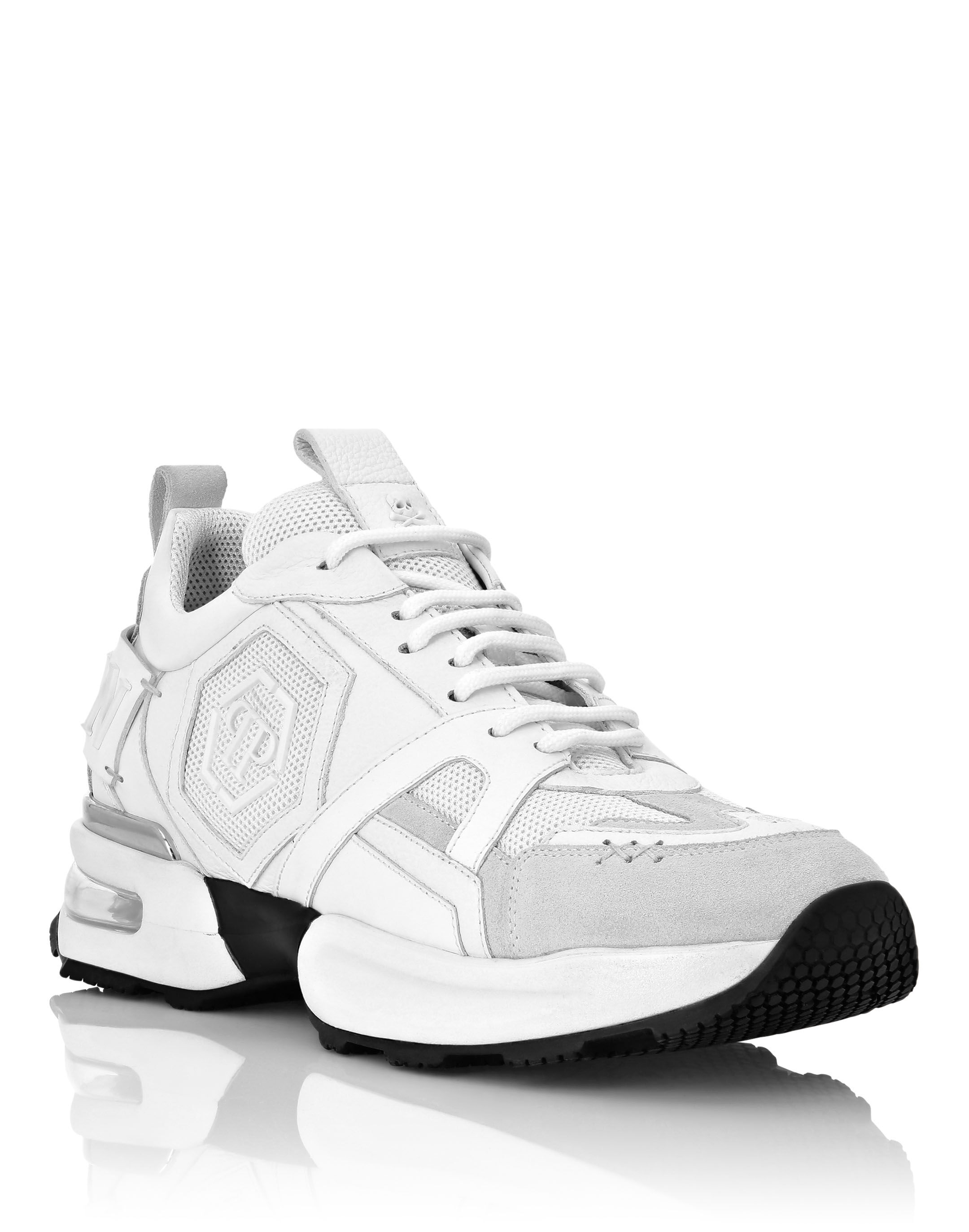Runner mix materials Hexagon Philipp Plein Outlet