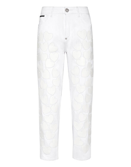 Denim Trousers Mom Fit Heart